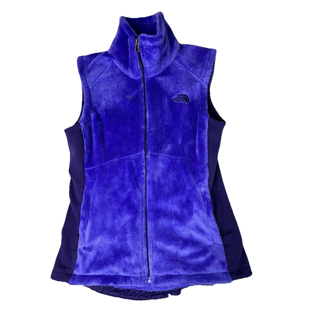 THE NORTH FACE WOMAN'S SHERPA FLEECE VEST SIZE M SUPER SOFT FULL ZIP Purple